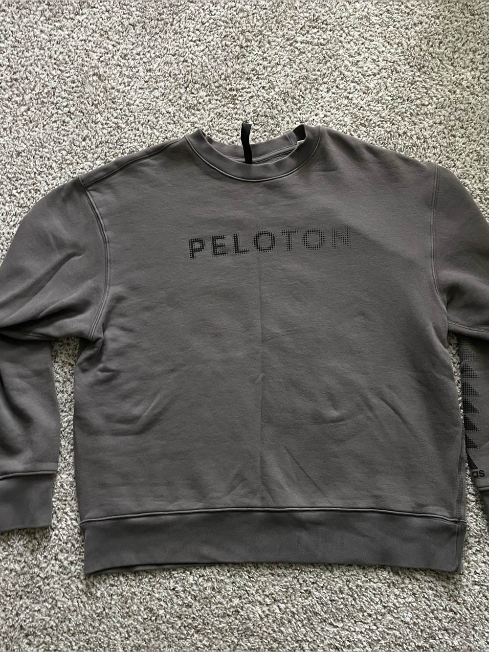 Peloton Charcoal Gray Crewneck Sweatshirt